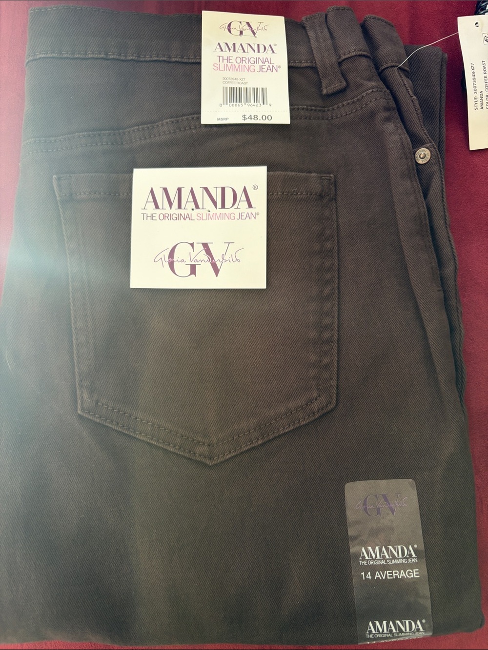 Amanda The Original Slimming Jean in Brown